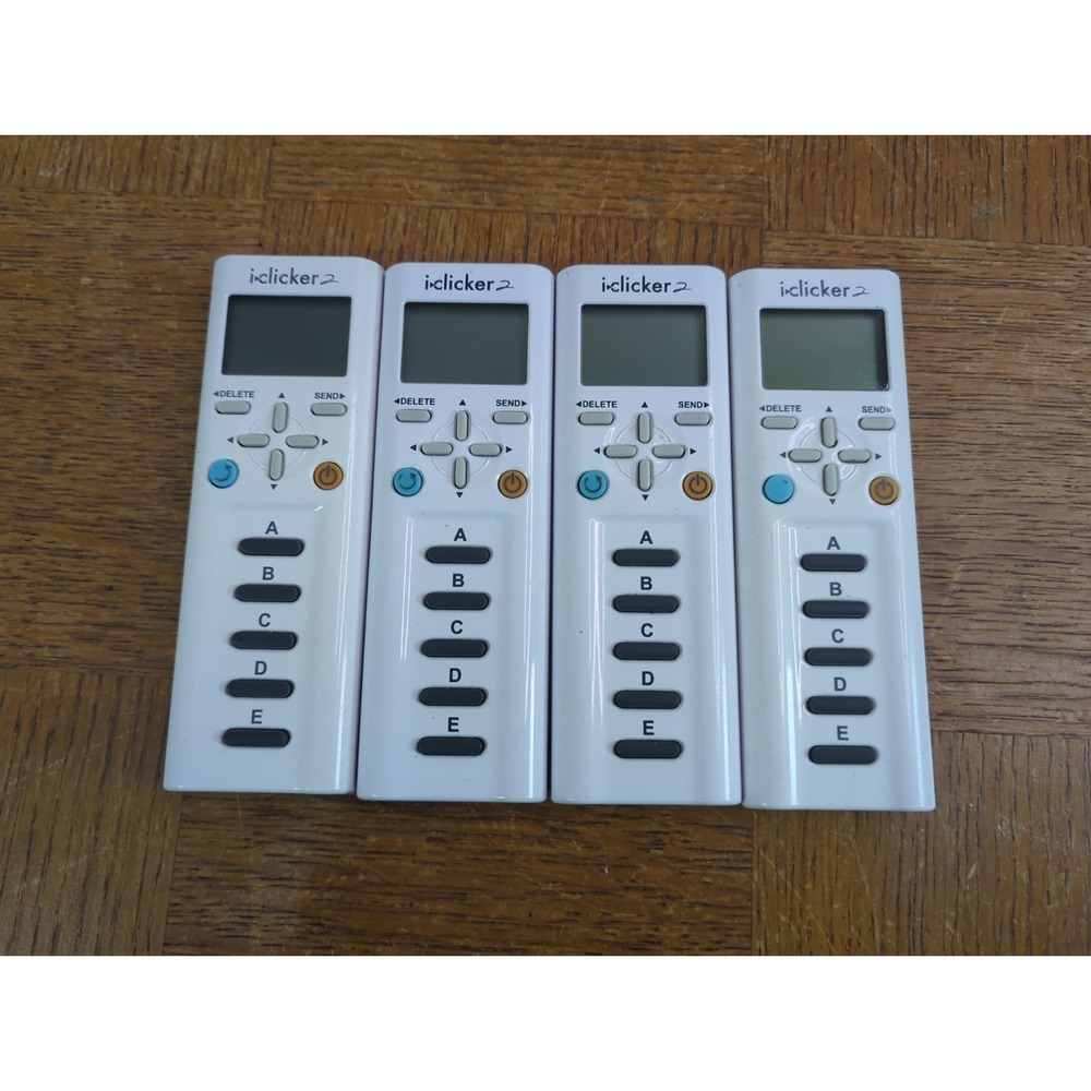 Lot Of 4 iClicker 2 Remotes Tested And Working